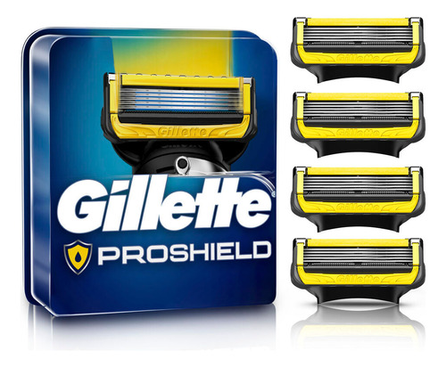 Cartuchos Para Afeitar Gillette Fusion Proshield 5 X 4 Un