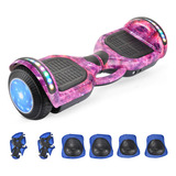 Patineta Eléctrica Hoverboard Con Bluetooth Luces Led/500w