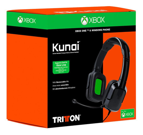 Audifonos Xbox One Estereos Tritton Kunai Color Negro