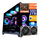 Pc Gamer Ryzen 7 7700x, Ssd 2tb, 32gb Ddr5, Rtx 4060ti 8gb