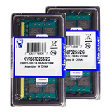 Memória Kingston Ddr2 2gb 667 Mhz Notebook 16 Chips Kit C/04