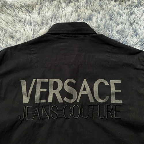 Camisa Versace Couture 90s Estampada Y Bordada 