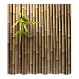 Hipaopao Bamboo 3d Impreso Cortina De Ducha Para Exteriores 