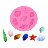 Molde De Silicone Fundo Do Mar Concha Rb599