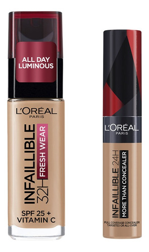 Kit L'oréal Paris Infallible Base De Maquillaje Y Corrector