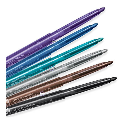 Set 6 Lapiz Delineador Retractil Para Ojos Color Trend Avon