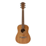Guitarra Acústica De Viaje Bamboo Ga-34 Baby Koa Con Funda