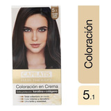  Kit Tintura Capilatis Hair Therapy Con Colágeno Y Keratina Tono 5.1 - Castaño Claro Ceniza