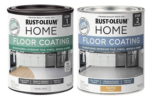 Rust-oleum Kit De Revestimento De Piso Interior Base Água