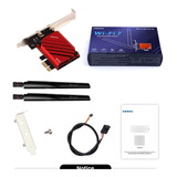 Adaptador Wi-fi Fenvi Pci-e Wifi 7 Intel 6ghz 5g 5.8gbps Bt 