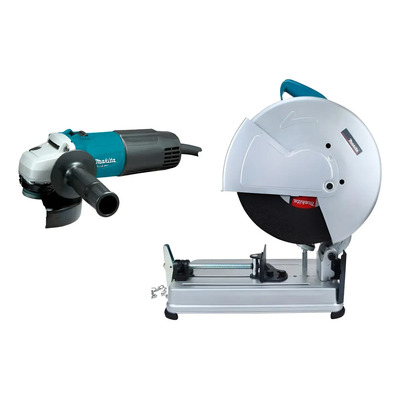 Cortadora De Metales 14 + Miniesmeriladora 4-1\u002F2 540w Makita | Meses sin interés
