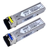 Mini Gbic Sfp 1000base-bx Bidi 10km Lc Sm Dom Miljet Kit Par