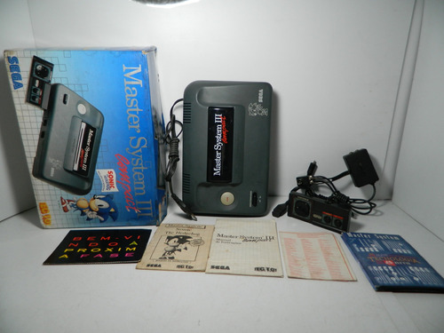 Master System 3 Compact Console Pronto P Jogar Sonic Memoria