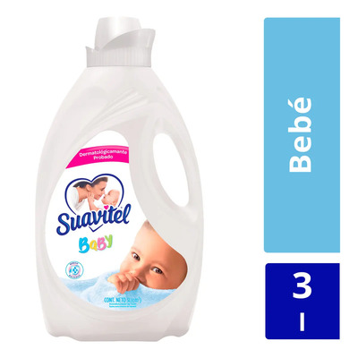 Suavizante Suavitel Baby Para Ropa Antibacterial De 3l | MercadoLibre