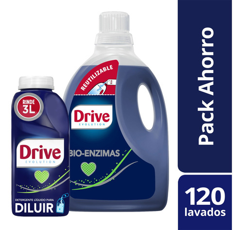 Drive Detergente Líquido Para Diluir 500ml + Detergente 3lt