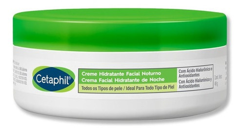 Creme Hidratante Facial Noturno Neutro Pote 48g Cetaphil