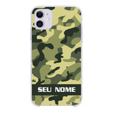 Capa Capinha Personalizada Com Nome Militar Camuflado