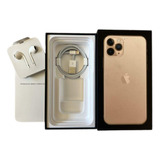 Caixa Vazia iPhone 11 Pro Gold 256 Gb Com Acessórios Novos