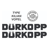 Etiquetas Antiga Bicicleta Durkopp Type Kilian Vopel Preto