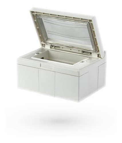 Caja De Luz Rectangular Richi Box 3 Modulos 10x5cm Blanco