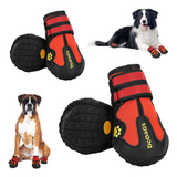 Dcoagt Zapatos Para Perros Grandes, 4 Unidades, Botas Antide