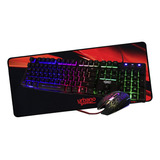 Kit Gamer 3 En 1, Teclado, Mouse, Mouse Pad 