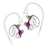 Auriculares In-ear Auriculares Iem Earbuds, Kz Zsn Hybrid Dr