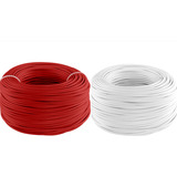 Combo: 2 Rollos Cal. 12 Blanco Y Rojo Cable Thw 100m C/u