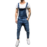 Overol Jeans Hombre Braga Con Interior Bolsillo De Pecho