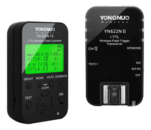 Kit Rádio Flash Yongnuo Yn622n I-ttl Transmissor Receptor