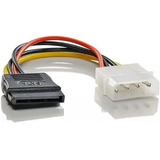 Adaptador Sata(femea) Ide Força Molex(macho) De 4 Pinos