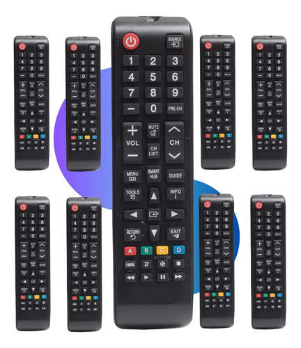 Atacado 10 Controles Remoto Compatível Tv Samsung Smart Hub