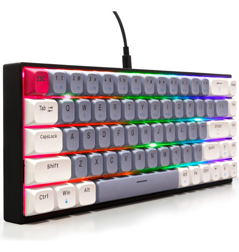 Teclado Mecânico Tkl Gamer Pc Android Ios Ps4 Xbox Rgb Abnt2