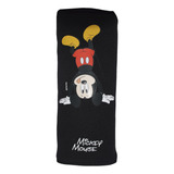 Almohadón Cubre Cinturon De Seguridad Auto Disney Mickey Color Negro