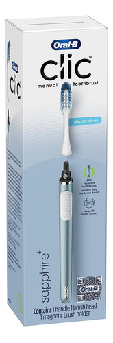 Cepillo De Dientes Manual Oral-b Clic (aqua) Con 2 Cabezales