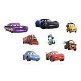 Vinilos Decorativos Infantiles Cars - 8 Figuras De 15cm