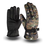 Guantes Moto Camuflado Termico Corderito Nieve Invierno Frio