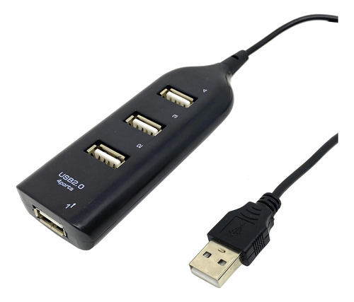 Carregador Adaptador Usb 4 Portas Hub Extensor Ampliador Usb