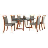 Mesa De Jantar Livia Com Seis Cadeiras Liivia - Mobiliare