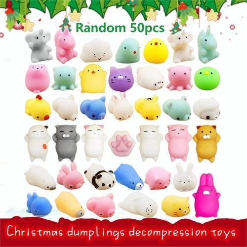 50pcs Mini Mochi Squeeze Toy Kit Regalo Para Niños