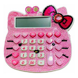 Hermosa  Calculadora Hello Kitty Con Pedreria Electronica