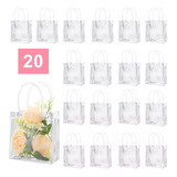 Paquete De 20 Bolsas Transparentes Eco Boda Fiestas Dulces