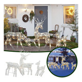 Reindeer Lighted Christmas Outdoor Garden Decor