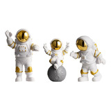 Estatua De Astronauta Decorativa De Astronauta, 3 Piezas, Fi