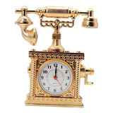 Modelo De Reloj De Escritorio Con Diseño Retro De Teléfono,