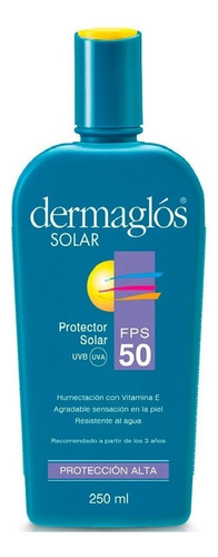 Dermaglos Protector Solar Alta Fps 50 X 250ml 