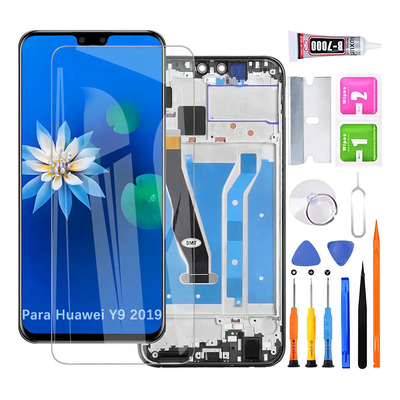 Pantalla Para Huawei Y9 2019 Jkm-lx3 Display Con Marco | Envío gratis
