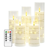 Velas Sin Funcionan Con 5 Velas Led Acrilicas Parpadeantes C