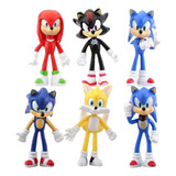 Kit Bonecos Sonic Action Figure Conjunto De 6pçs -10cm