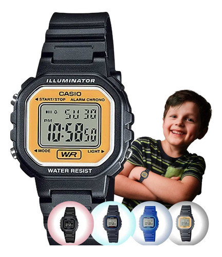 Relógio De Pulso Infantil Casio Digital Prova Dagua Original